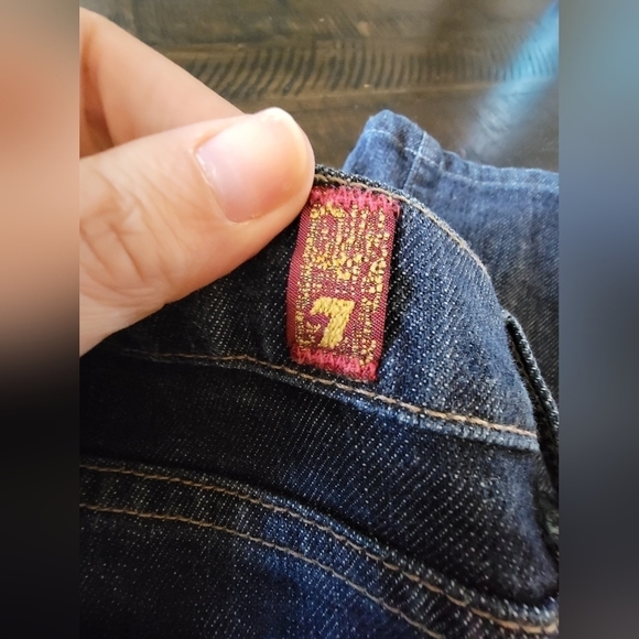 Women's 7 For All Mankind Roxanne Slim Fit Jeans in Medium Wash Blue Size 28 - Picture 4 of 15